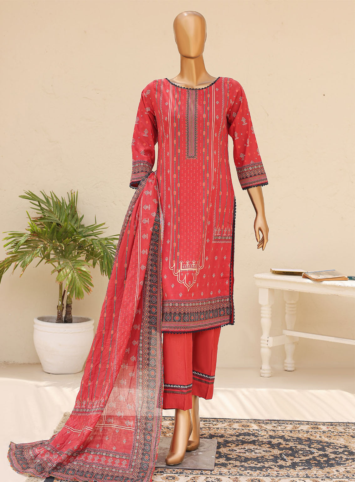 Bareera By MTF Digital Printed Mid Summer Lawn 3 Piece Unstitched Suit MTF24BV3 D-05 Bareera By MTF Digital Printed Mid Summer Lawn 3 Piece Unstitched Suit MTF24BV3 D-05