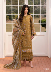 Baroque Embroidered Lawn 3 Piece Unstitched Suit BQ25EL D-03