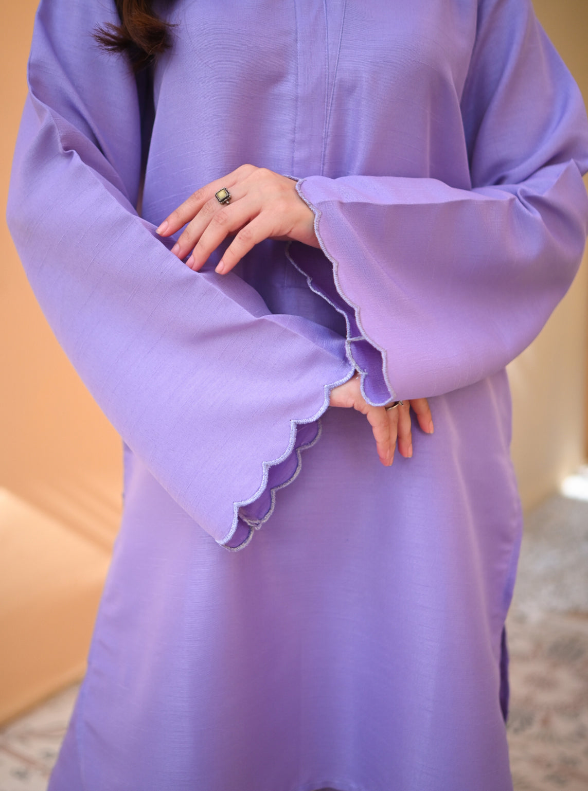 Basics By Zauk Embroidered Indian Raw Silk 2 Piece Stitched Suit ZK25SBD1 D-ORCHID Basics By Zauk Embroidered Indian Raw Silk 2 Piece Stitched Suit ZK25SBD1 D-ORCHID
