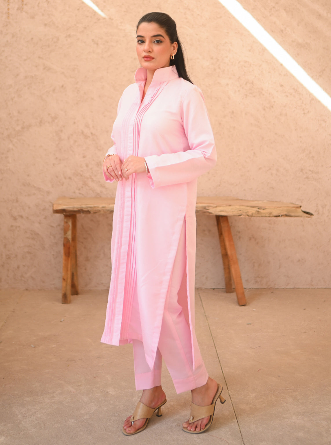 Basics By Zauk Plain Indian Raw Silk 2 Piece Stitched Suit ZK25SBD1 D-MISTY ROSE Basics By Zauk Plain Indian Raw Silk 2 Piece Stitched Suit ZK25SBD1 D-MISTY ROSE