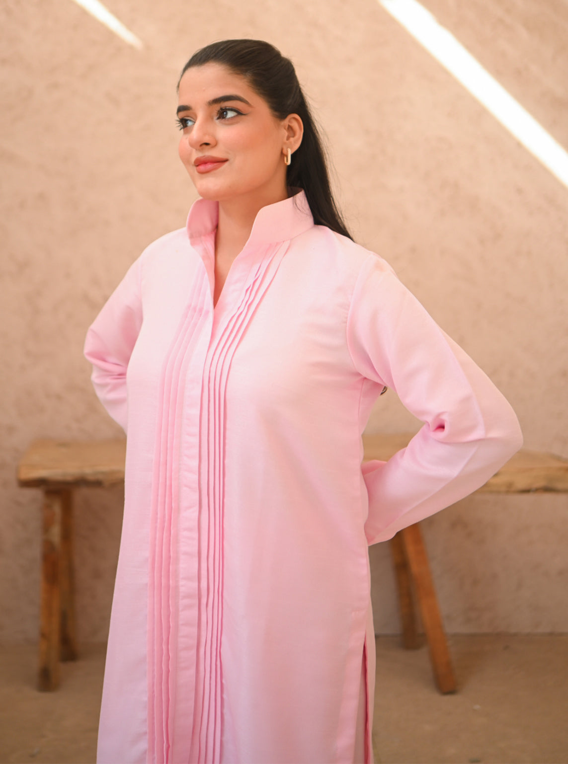 Basics By Zauk Plain Indian Raw Silk 2 Piece Stitched Suit ZK25SBD1 D-MISTY ROSE Basics By Zauk Plain Indian Raw Silk 2 Piece Stitched Suit ZK25SBD1 D-MISTY ROSE