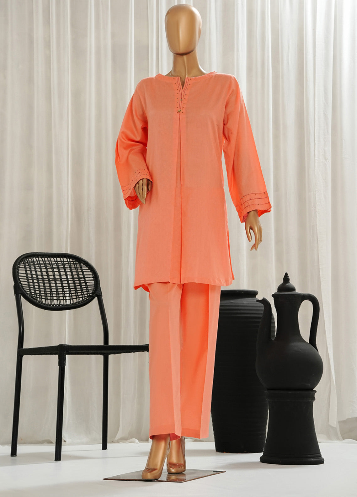Basics Solids By HZ Textile Twinset Dobby Jacquard 2 Piece Stitched Suit HZ25BSV1 TS-04CL Basics Solids By HZ Textile Twinset Dobby Jacquard 2 Piece Stitched Suit HZ25BSV1 TS-04CL