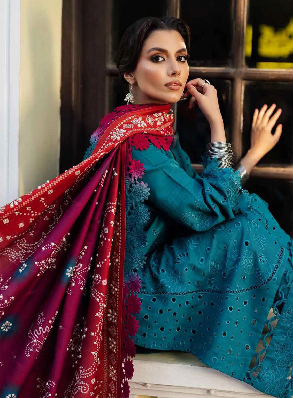 Bazaar By Nureh Embroidered Chikankari Khaddar 4 Piece Unstitched Suit NU24CW NE-112 Bazaar By Nureh Embroidered Chikankari Khaddar 4 Piece Unstitched Suit NU24CW NE-112