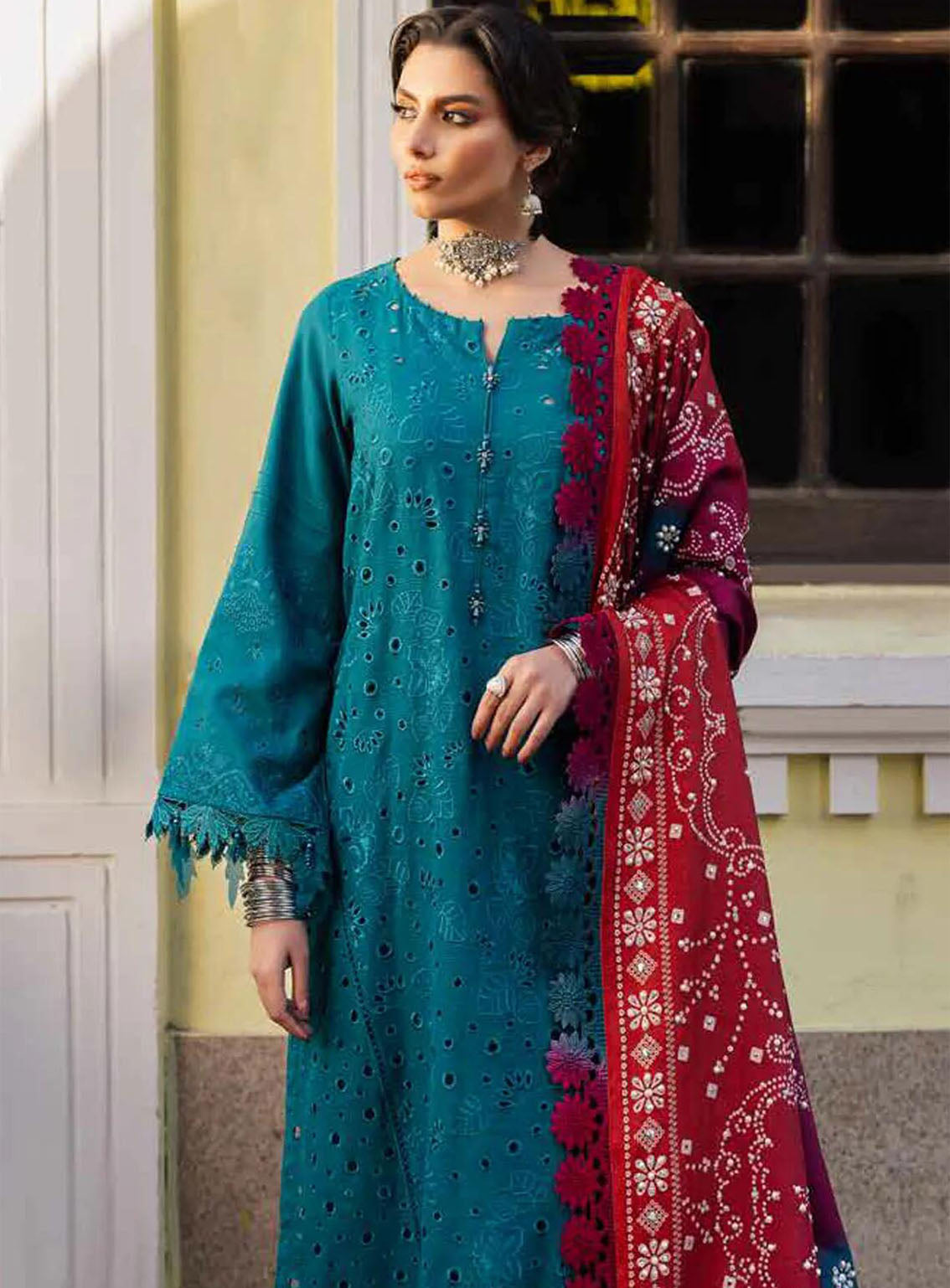 Bazaar By Nureh Embroidered Chikankari Khaddar 4 Piece Unstitched Suit NU24CW NE-112 Bazaar By Nureh Embroidered Chikankari Khaddar 4 Piece Unstitched Suit NU24CW NE-112