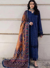 Bazaar By Nureh Embroidered Chikankari Khaddar 4 Piece Unstitched Suit NU24CW NE-114