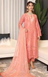 Bazaar By Schick Chikankari Viscose 3 Piece Unstitched Suit SDH24BMD D-02