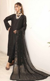 Bazaar By Schick Chikankari Viscose 3 Piece Unstitched Suit SDH24BMD D-03