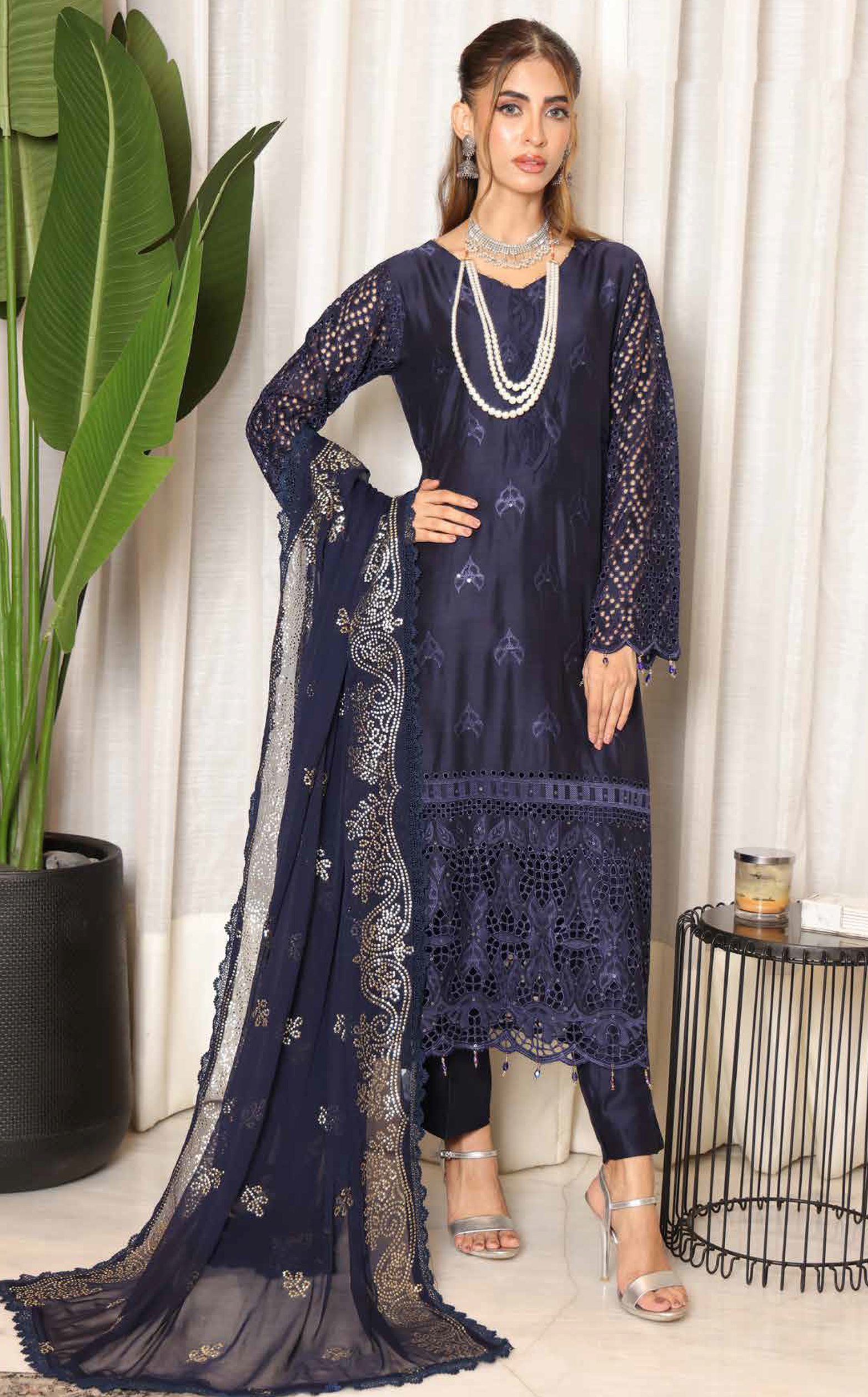 Bazaar By Schick Chikankari Viscose 3 Piece Unstitched Suit SDH24BMD D-04 Bazaar By Schick Chikankari Viscose 3 Piece Unstitched Suit SDH24BMD D-04