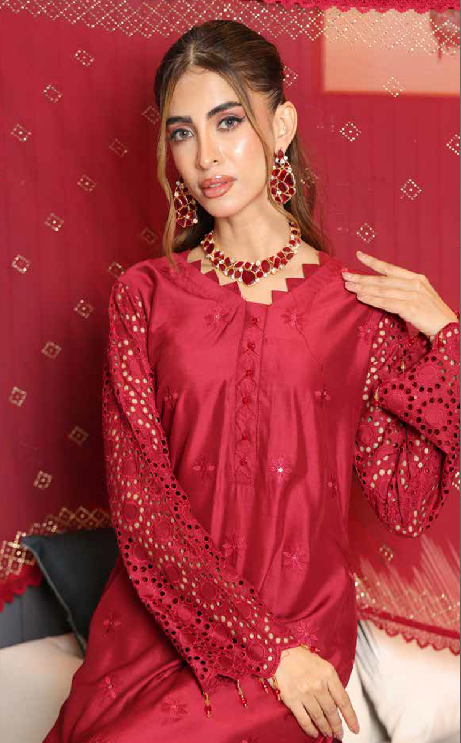 Bazaar By Schick Chikankari Viscose 3 Piece Unstitched Suit SDH24BMD D-06 Bazaar By Schick Chikankari Viscose 3 Piece Unstitched Suit SDH24BMD D-06