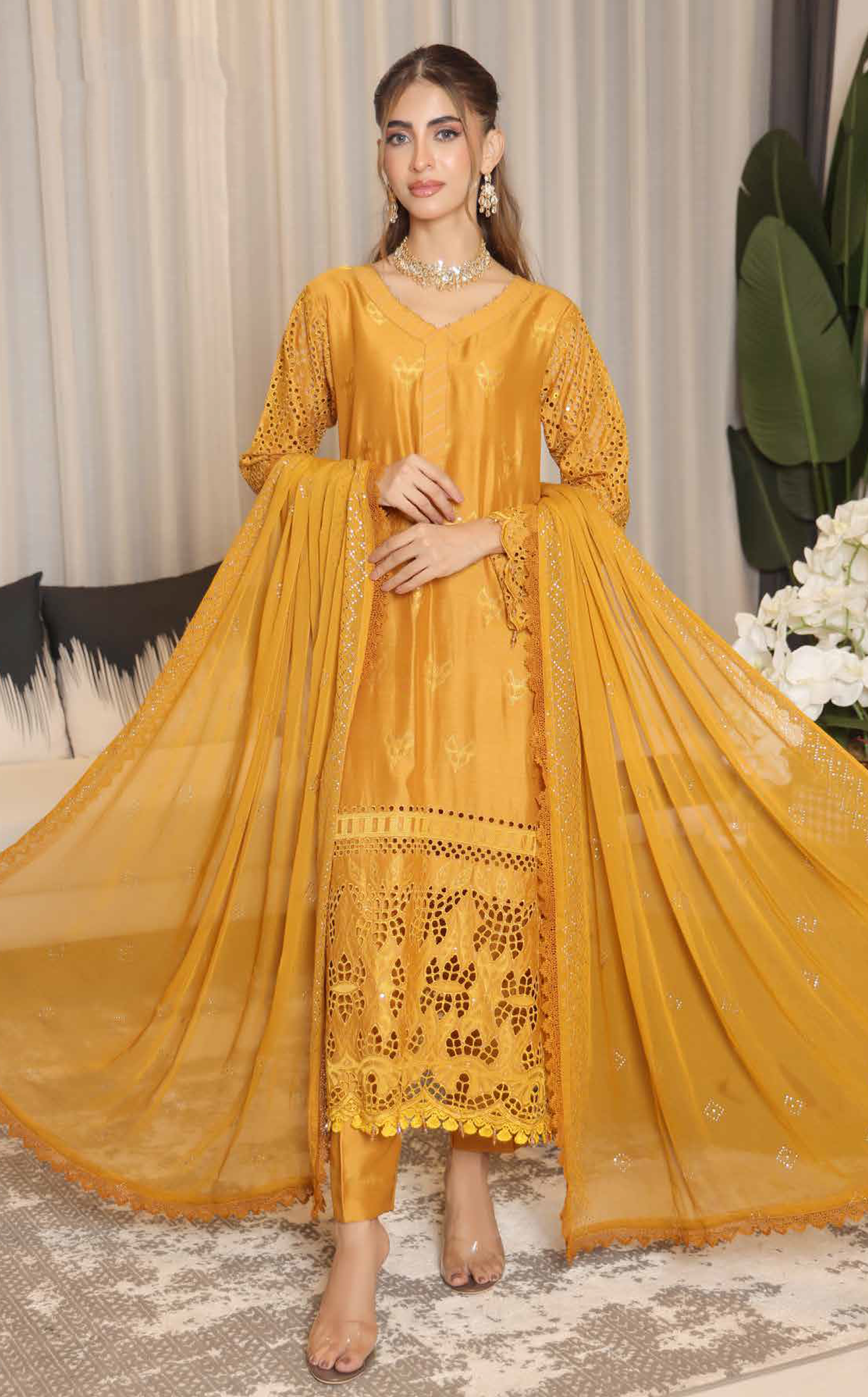 Bazaar By Schick Chikankari Viscose 3 Piece Unstitched Suit SDH24BMD D-07 Bazaar By Schick Chikankari Viscose 3 Piece Unstitched Suit SDH24BMD D-07