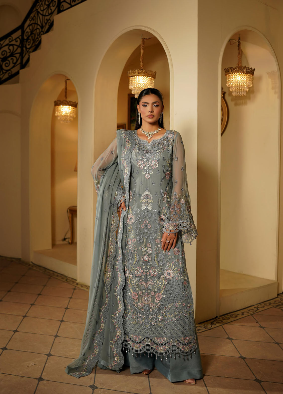 Best Of Maryam's Formals Embroidered Chiffon 3 Piece Unstitched Suit MY25BOM D-ARZ-9003 SHAHANA Best Of Maryam's Formals Embroidered Chiffon 3 Piece Unstitched Suit MY25BOM D-ARZ-9003 SHAHANA