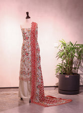 Bin Saeed Digital Embroidered Lawn 3 Piece Unstitched Suit BS26E D-017