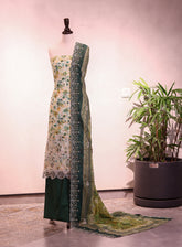Bin Saeed Digital Embroidered Lawn 3 Piece Unstitched Suit BS26E D-01
