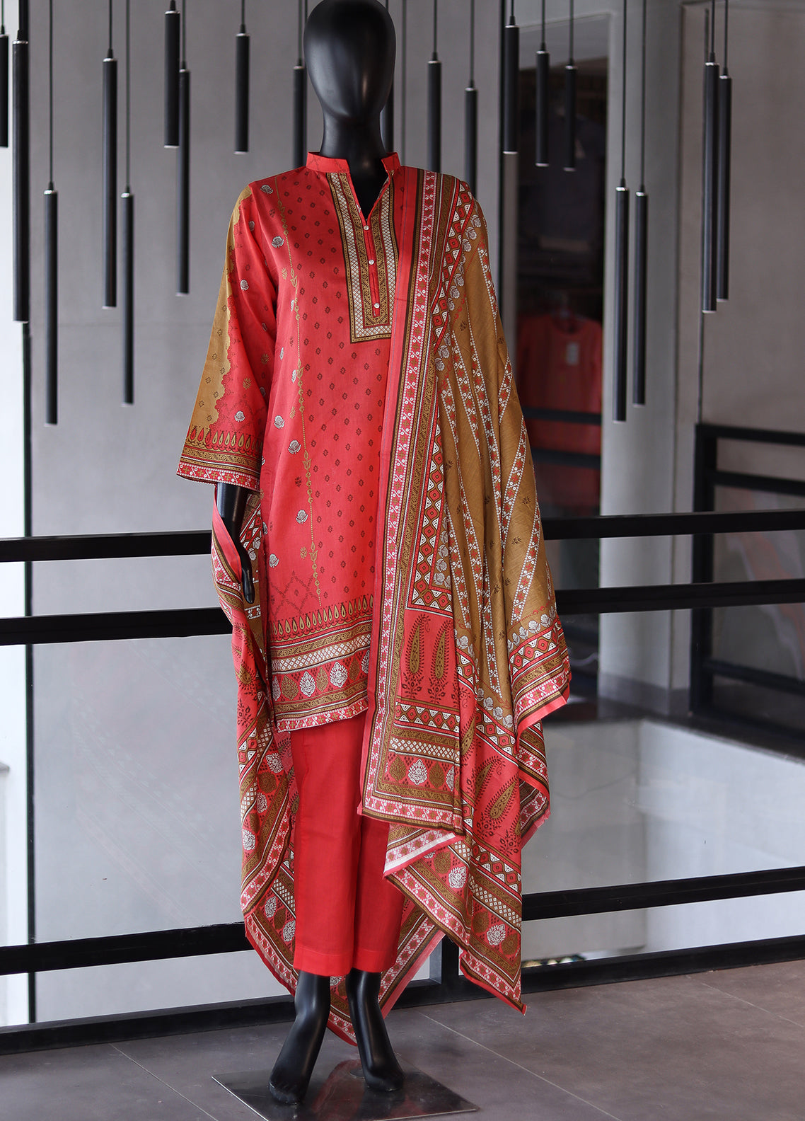 Bin Saeed Digital Printed Lawn 3 Piece Stitched Suit - BS24DPL D-11 Bin Saeed Digital Printed Lawn 3 Piece Stitched Suit - BS24DPL D-11