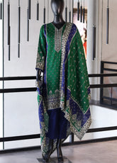 Bin Saeed Digital Printed Lawn 3 Piece Stitched Suit - BS24DPL D-16