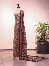 Bin Saeed Digital Printed Lawn 3 Piece Unstitched Suit BS26P D-ALL01