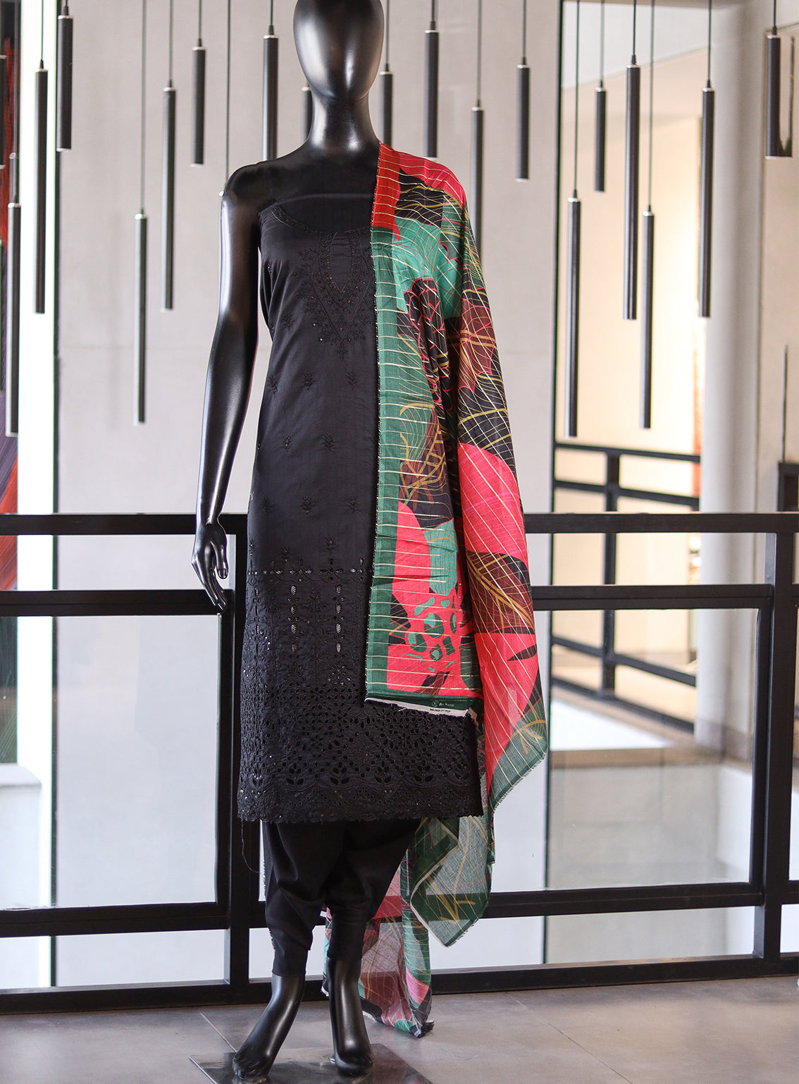 Bin Saeed Embroidered Cotton 3 Piece Unstitched Suit BS24EC D-101 Bin Saeed Embroidered Cotton 3 Piece Unstitched Suit BS24EC D-101