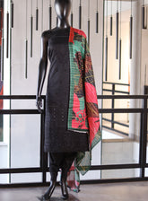 Bin Saeed Embroidered Cotton 3 Piece Unstitched Suit BS24EC D-101