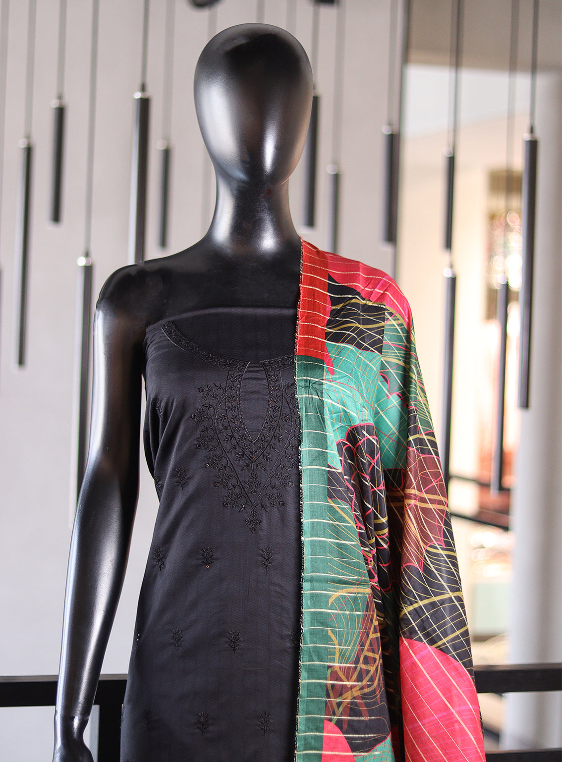 Bin Saeed Embroidered Cotton 3 Piece Unstitched Suit BS24EC D-101 Bin Saeed Embroidered Cotton 3 Piece Unstitched Suit BS24EC D-101