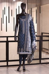 Bin Saeed Embroidered Cotton 3 Piece Unstitched Suit BS24EC D-10