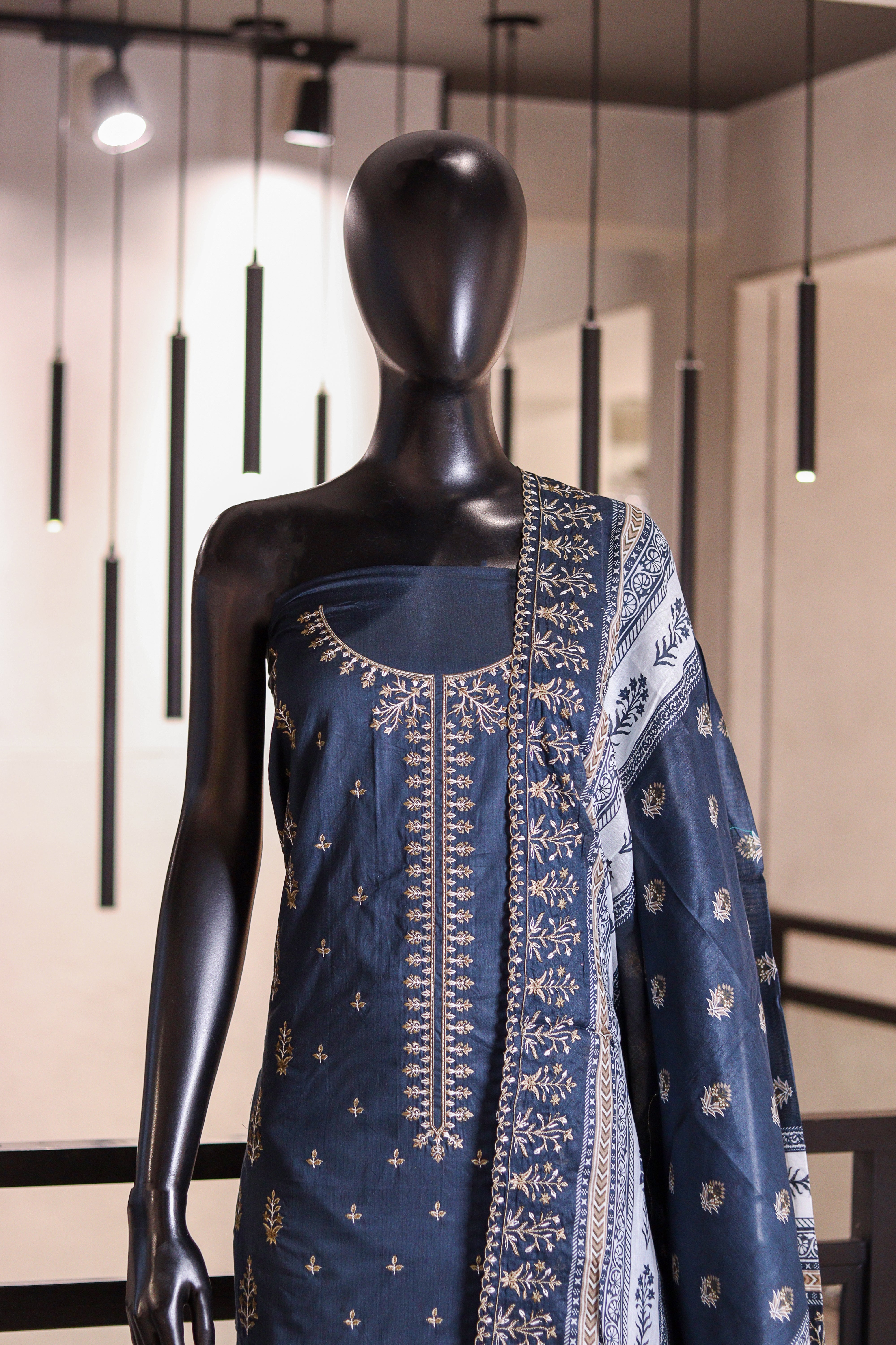 Bin Saeed Embroidered Cotton 3 Piece Unstitched Suit BS24EC D-10 Bin Saeed Embroidered Cotton 3 Piece Unstitched Suit BS24EC D-10