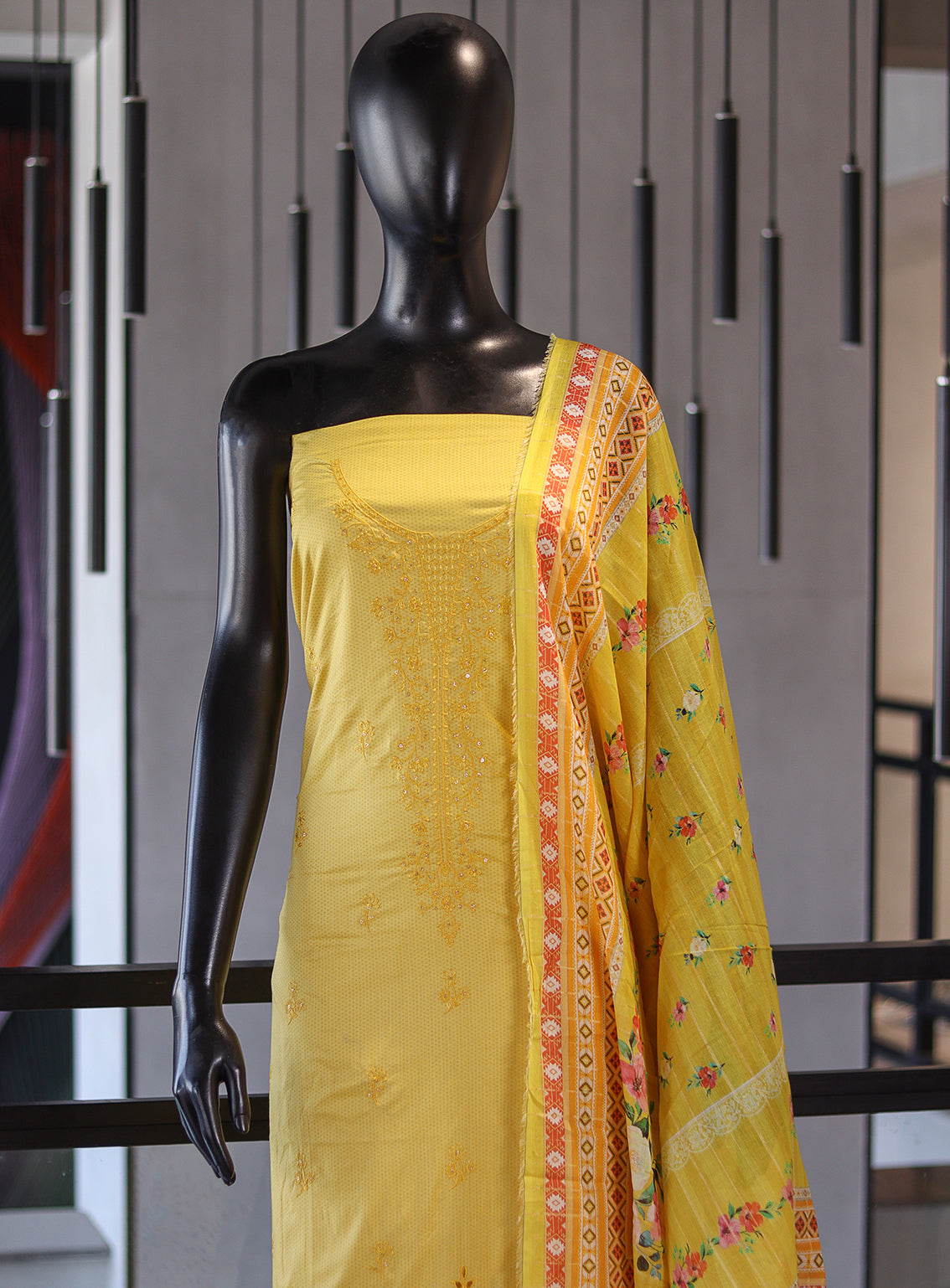 Bin Saeed Embroidered Cotton 3 Piece Unstitched Suit BS24EC D-91 Bin Saeed Embroidered Cotton 3 Piece Unstitched Suit BS24EC D-91