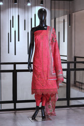 Bin Saeed Embroidered Cotton 3 Piece Unstitched Suit BS24EC D-93