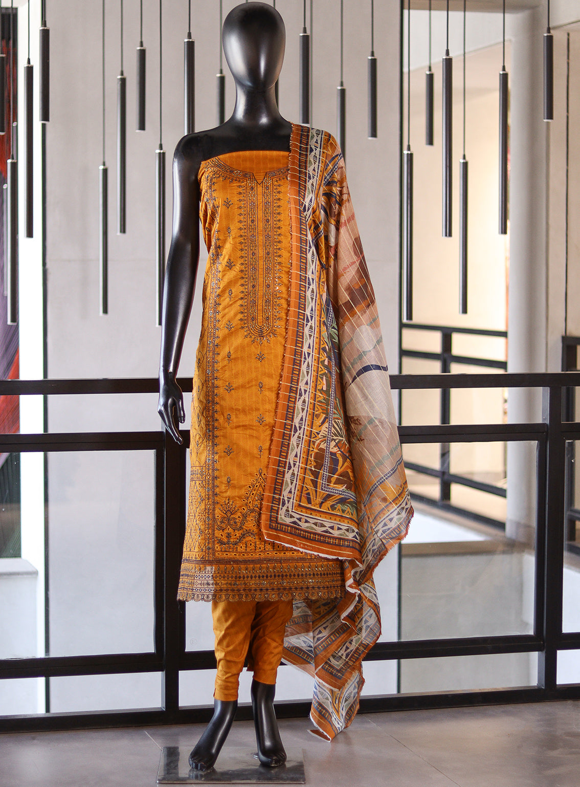 Bin Saeed Embroidered Cotton 3 Piece Unstitched Suit BS24EC D-99 Bin Saeed Embroidered Cotton 3 Piece Unstitched Suit BS24EC D-99