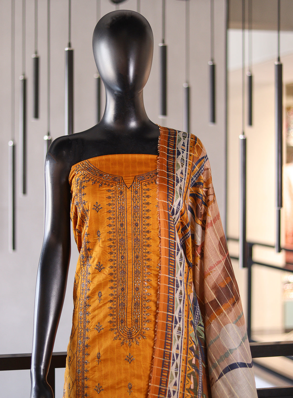 Bin Saeed Embroidered Cotton 3 Piece Unstitched Suit BS24EC D-99 Bin Saeed Embroidered Cotton 3 Piece Unstitched Suit BS24EC D-99