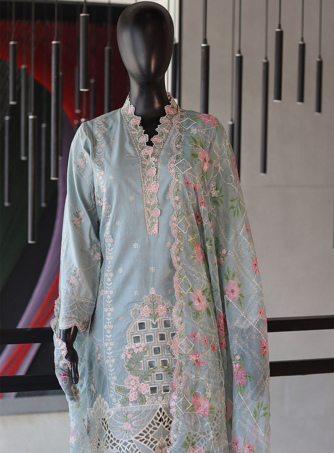 Bin Saeed Festive Digital Embroidered Lawn 3 Piece Stitched Suit - BS24FEL D-02 Bin Saeed Festive Digital Embroidered Lawn 3 Piece Stitched Suit - BS24FEL D-02