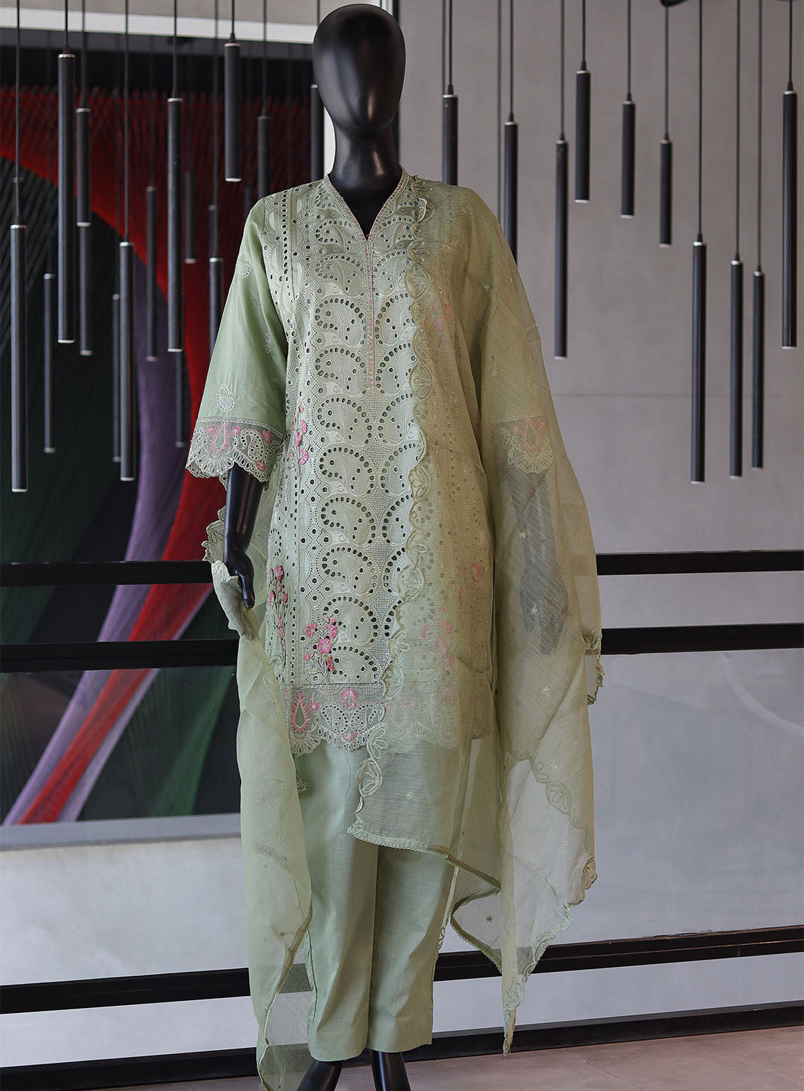 Bin Saeed Festive Digital Embroidered Lawn 3 Piece Stitched Suit - BS24FEL D-07 Bin Saeed Festive Digital Embroidered Lawn 3 Piece Stitched Suit - BS24FEL D-07