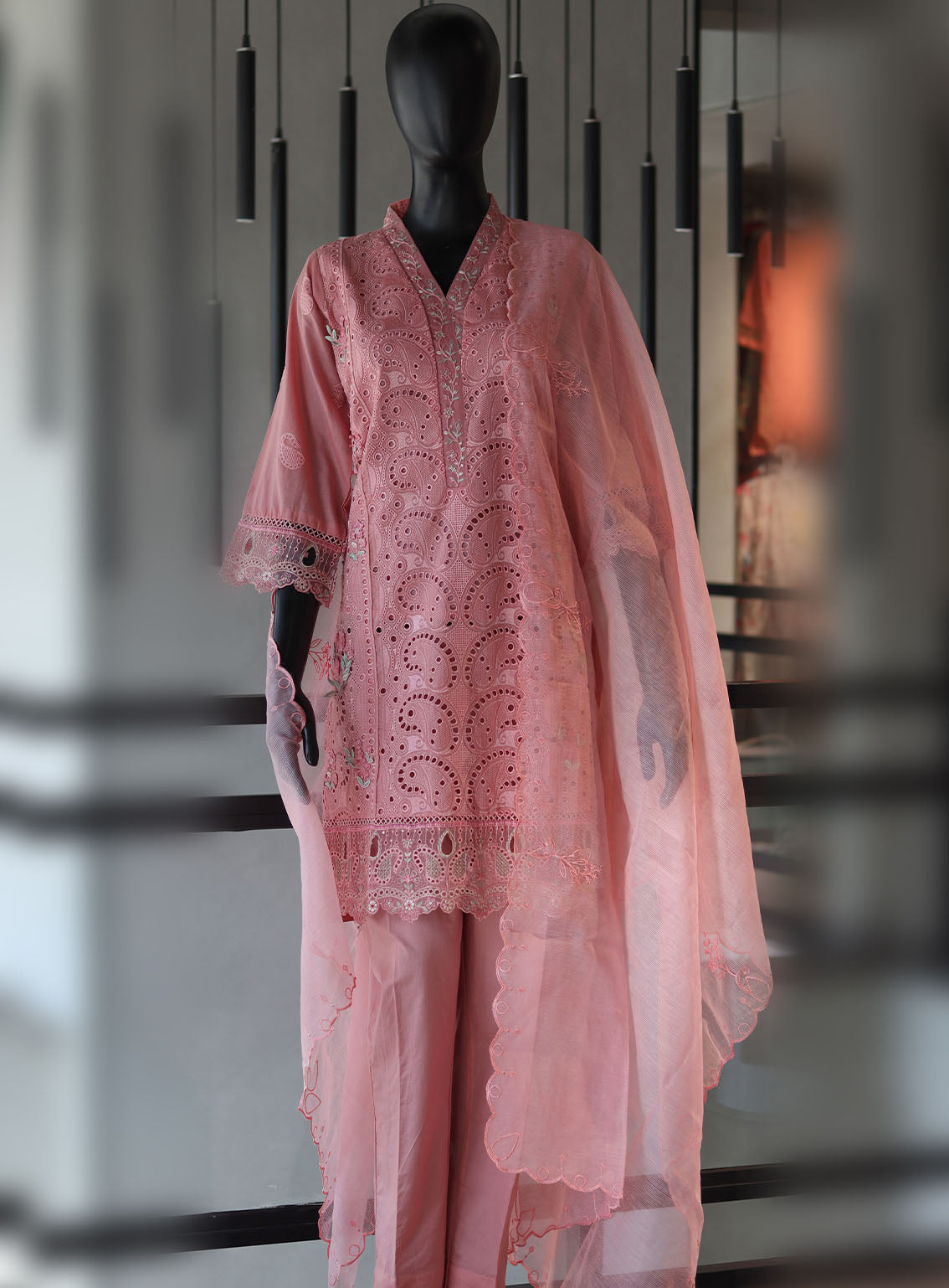 Bin Saeed Festive Digital Embroidered Lawn 3 Piece Stitched Suit - BS24FEL D-08 Bin Saeed Festive Digital Embroidered Lawn 3 Piece Stitched Suit - BS24FEL D-08
