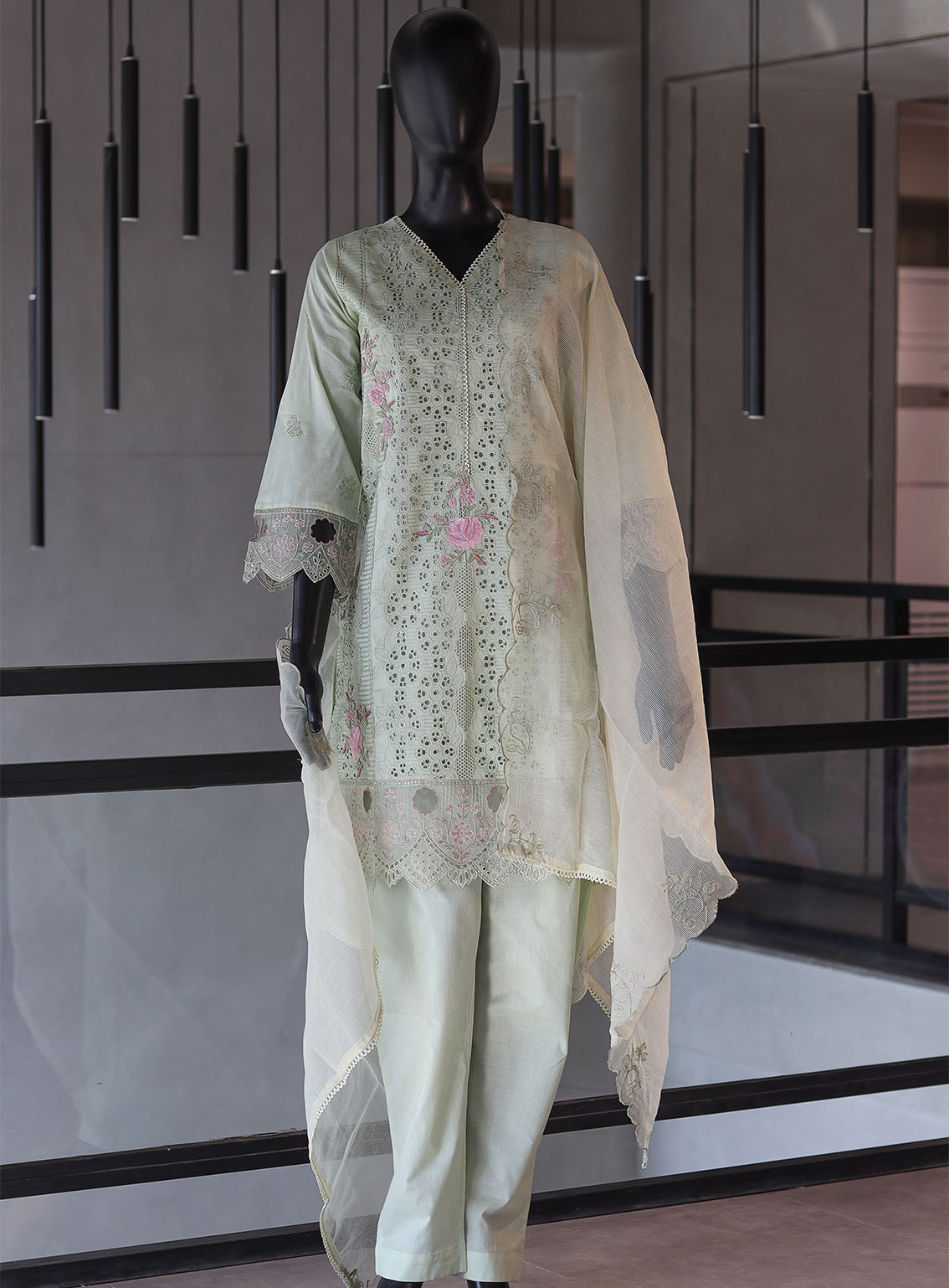 Bin Saeed Festive Digital Embroidered Lawn 3 Piece Stitched Suit - BS24FEL D-09 Bin Saeed Festive Digital Embroidered Lawn 3 Piece Stitched Suit - BS24FEL D-09