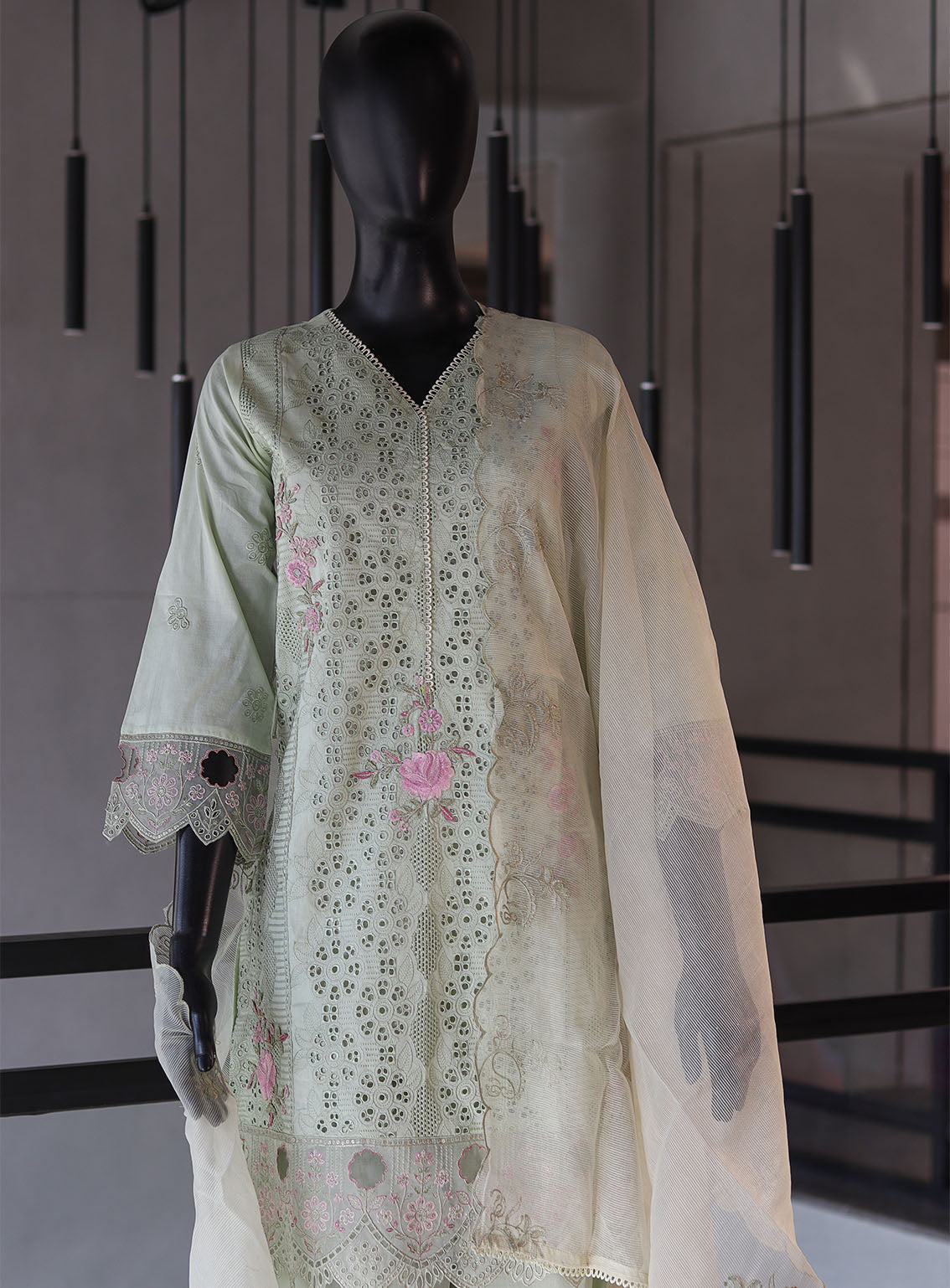 Bin Saeed Festive Digital Embroidered Lawn 3 Piece Stitched Suit - BS24FEL D-09 Bin Saeed Festive Digital Embroidered Lawn 3 Piece Stitched Suit - BS24FEL D-09