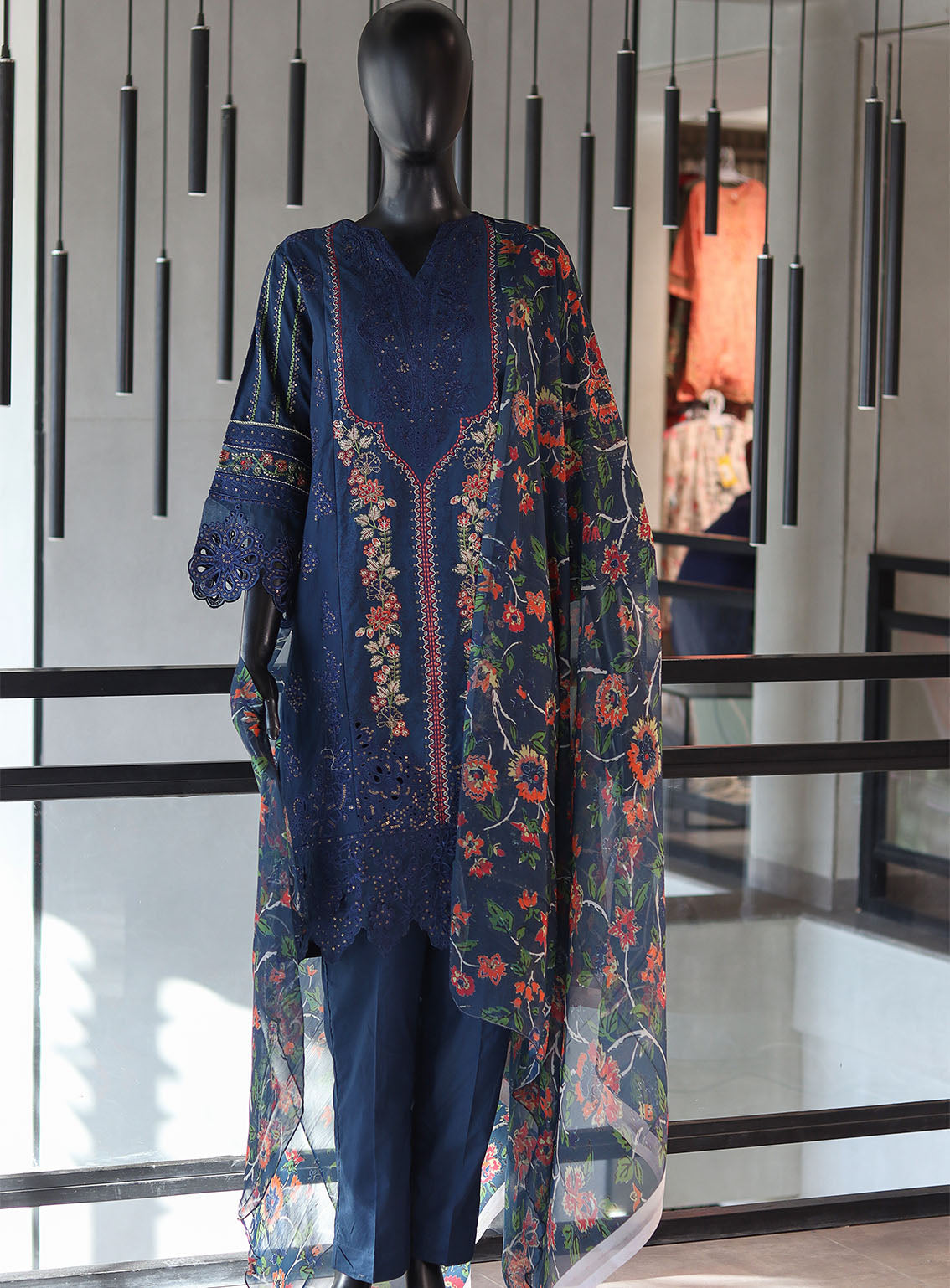 Bin Saeed Festive Digital Embroidered Lawn 3 Piece Stitched Suit - BS24FEL D-10 Bin Saeed Festive Digital Embroidered Lawn 3 Piece Stitched Suit - BS24FEL D-10