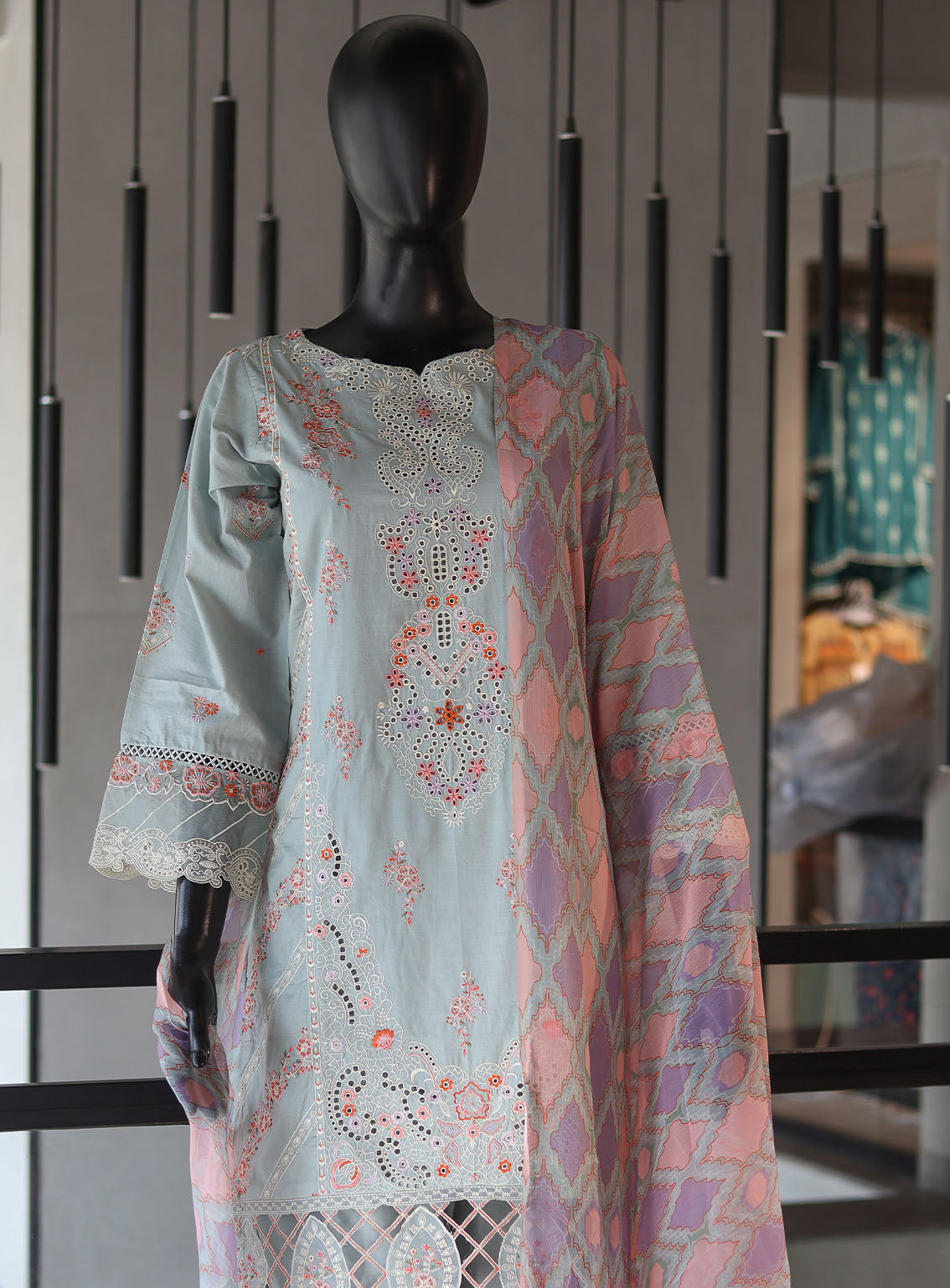 Bin Saeed Festive Digital Embroidered Lawn 3 Piece Stitched Suit - BS24FEL D-11 Bin Saeed Festive Digital Embroidered Lawn 3 Piece Stitched Suit - BS24FEL D-11