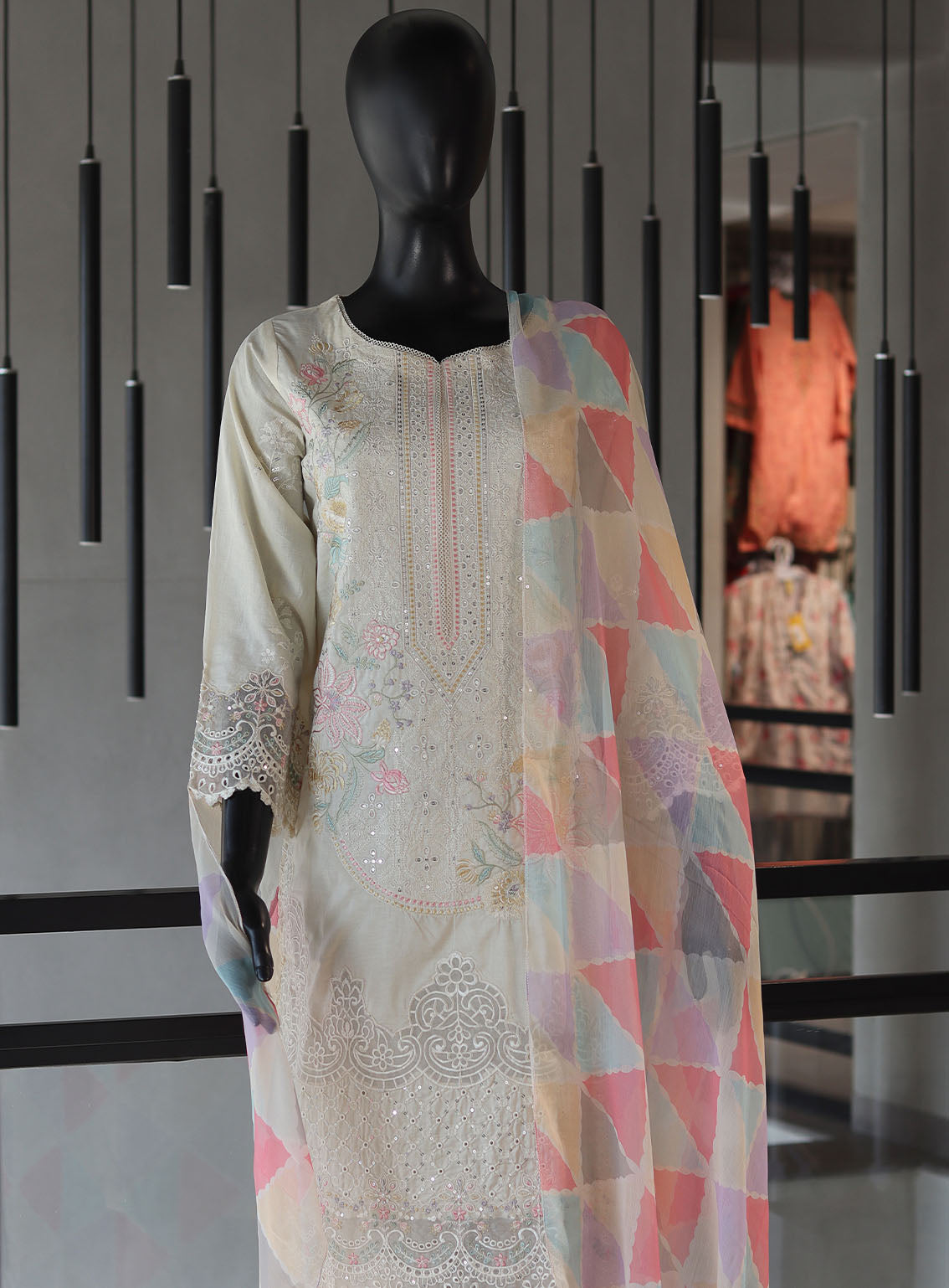 Bin Saeed Festive Digital Embroidered Lawn 3 Piece Stitched Suit - BS24FEL D-12 Bin Saeed Festive Digital Embroidered Lawn 3 Piece Stitched Suit - BS24FEL D-12