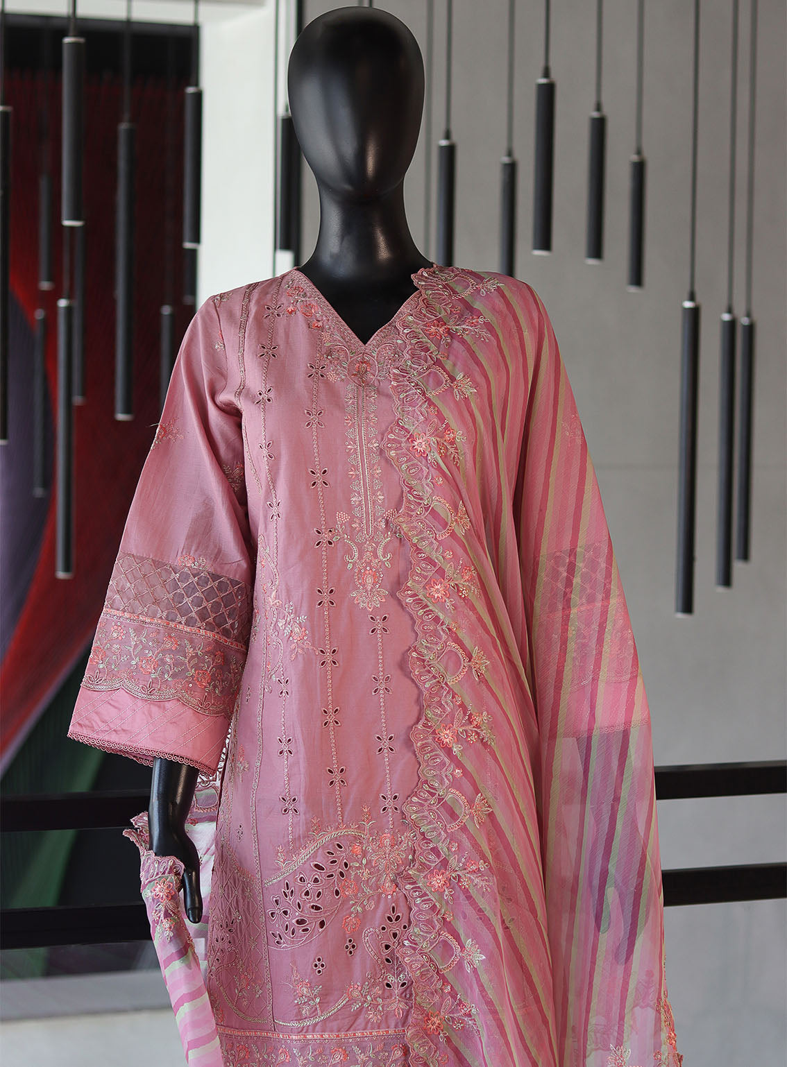 Bin Saeed Festive Digital Embroidered Lawn 3 Piece Stitched Suit - BS24FEL D-15 Bin Saeed Festive Digital Embroidered Lawn 3 Piece Stitched Suit - BS24FEL D-15