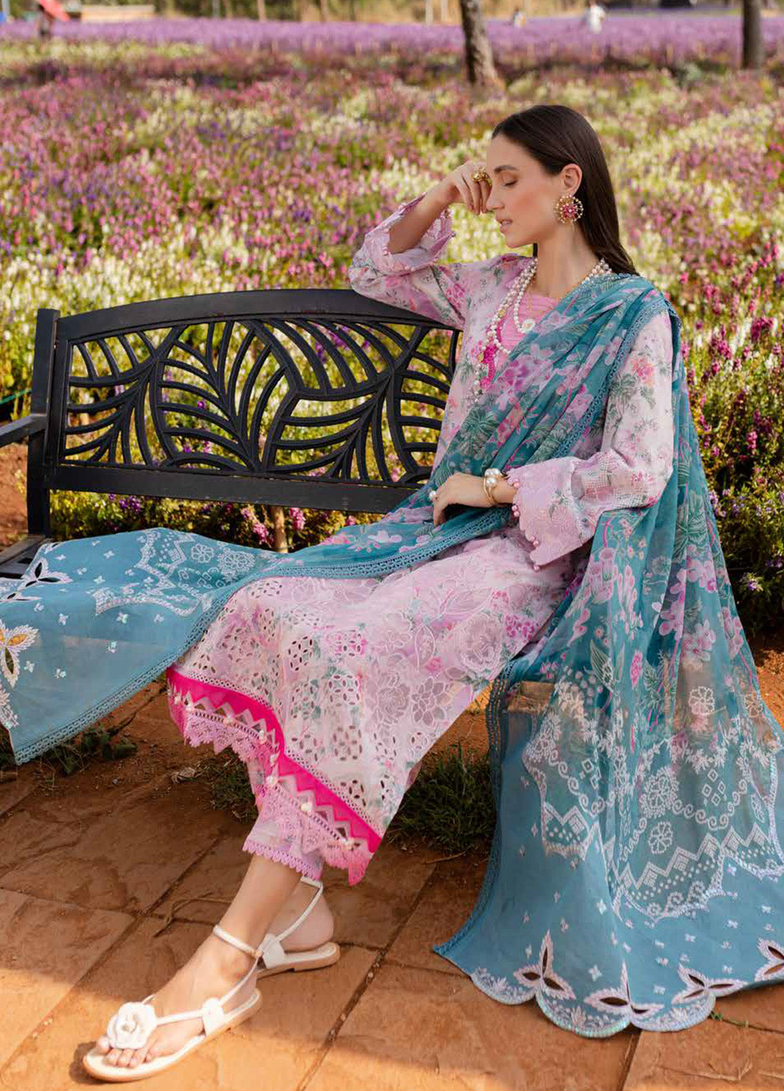 Bloom By Nureh Embroidered Lawn 3 Piece Unstitched Suit NU25EP BL-01 Bloom By Nureh Embroidered Lawn 3 Piece Unstitched Suit NU25EP BL-01