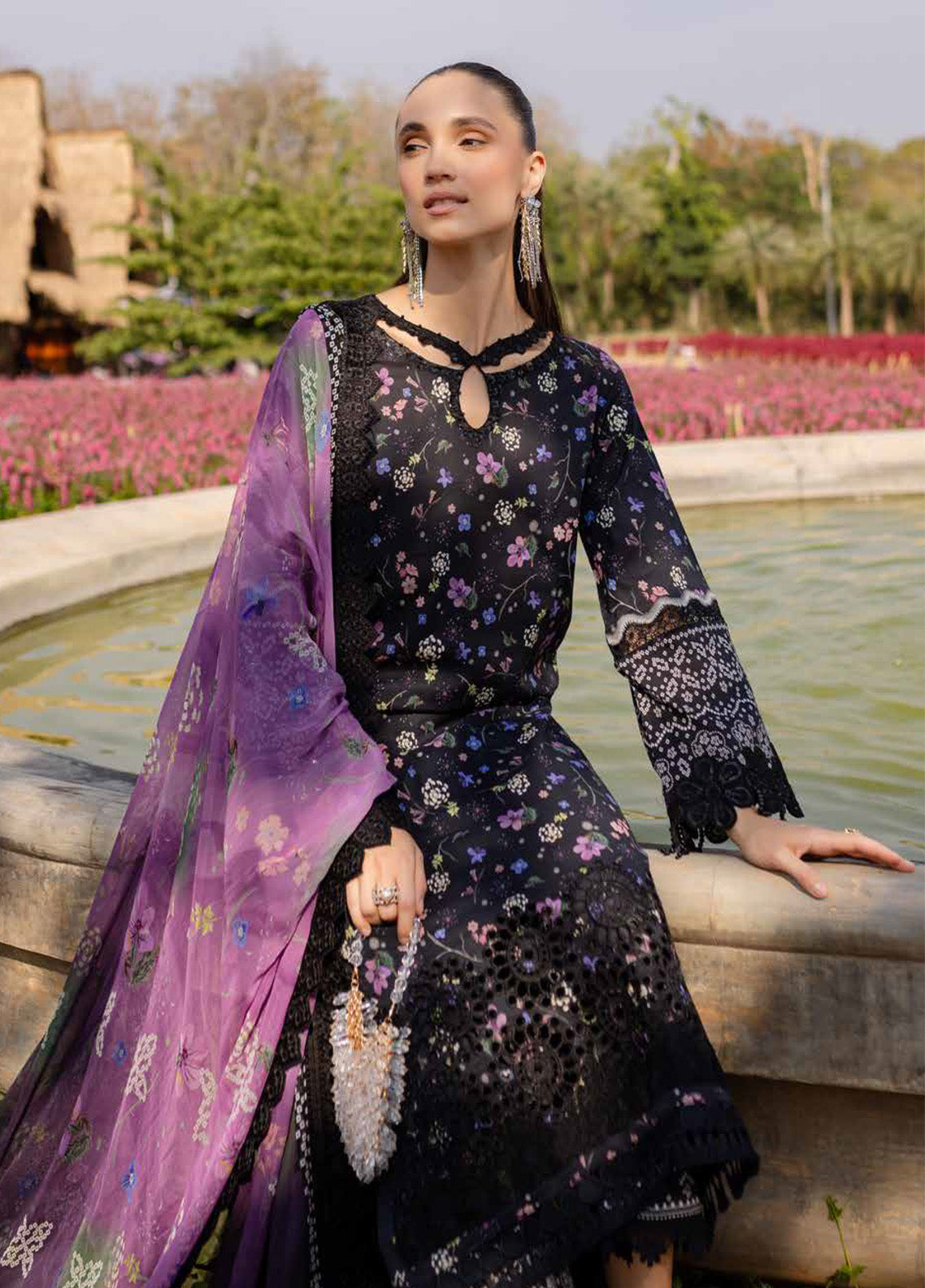 Bloom By Nureh Embroidered Lawn 3 Piece Unstitched Suit NU25EP BL-04 Bloom By Nureh Embroidered Lawn 3 Piece Unstitched Suit NU25EP BL-04