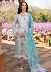 Bloom By Nureh Embroidered Lawn 3 Piece Unstitched Suit NU25EP BL-05