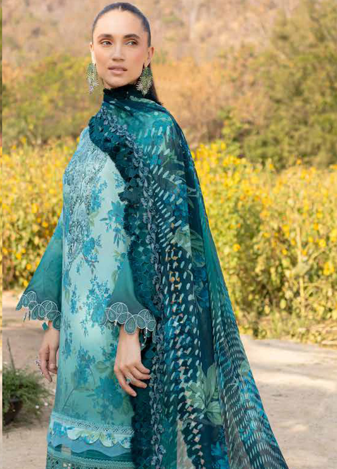 Bloom By Nureh Embroidered Lawn 3 Piece Unstitched Suit NU25EP BL-06 Bloom By Nureh Embroidered Lawn 3 Piece Unstitched Suit NU25EP BL-06