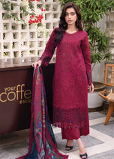 Carnation By Rang Rasiya Embroidered Lawn 3 Piece Unstitched Suit RR25CLFE D-07 ARIA