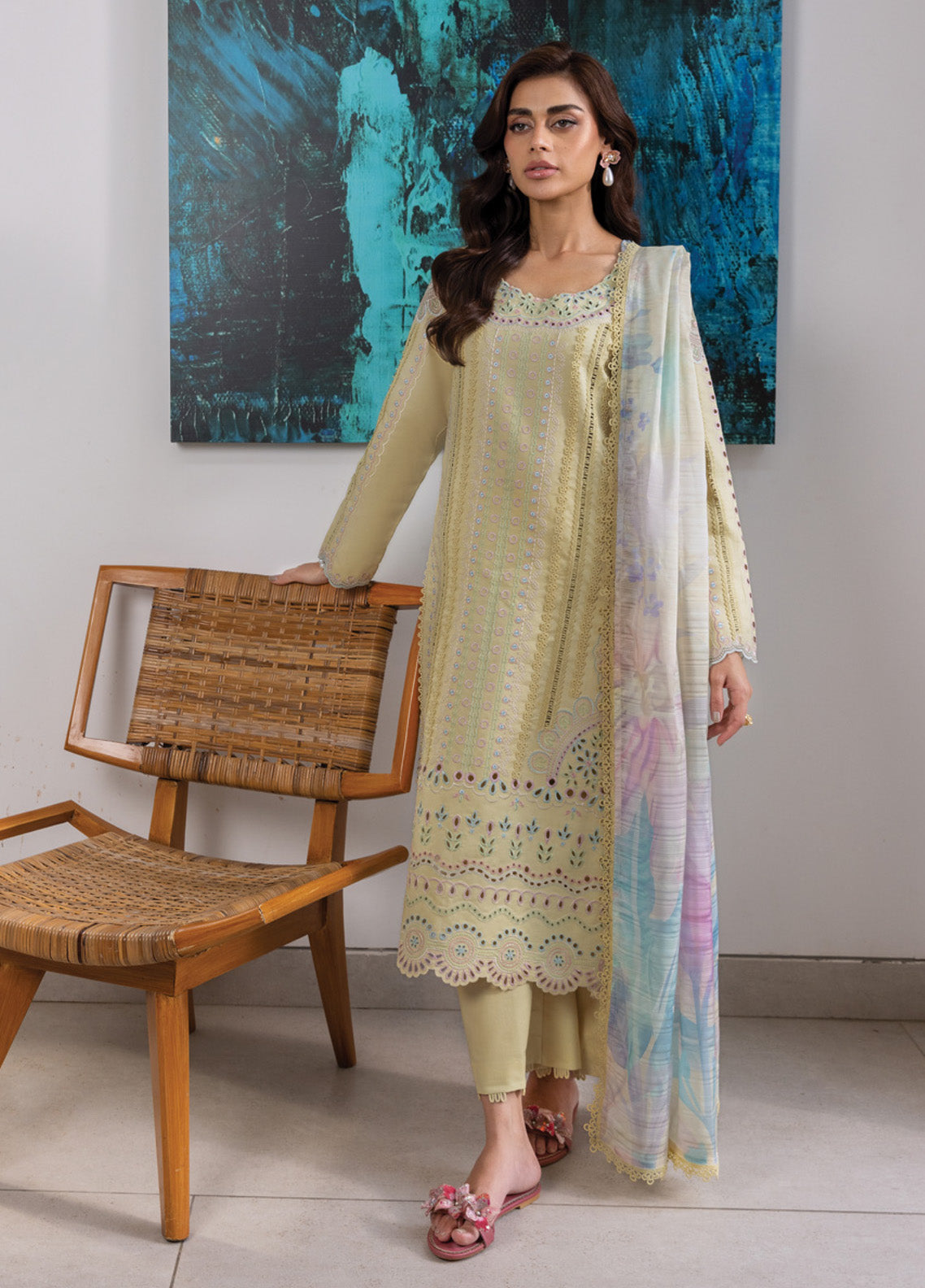 Carnation By Rang Rasiya Embroidered Lawn 3 Piece Unstitched Suit RR25CLFE D-09 NORA Carnation By Rang Rasiya Embroidered Lawn 3 Piece Unstitched Suit RR25CLFE D-09 NORA