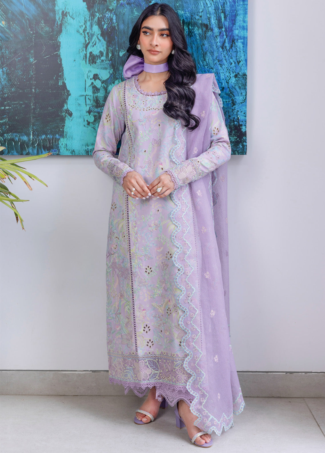 Carnation By Rang Rasiya Embroidered Lawn 3 Piece Unstitched Suit RR25CLFE D-11 LILY Carnation By Rang Rasiya Embroidered Lawn 3 Piece Unstitched Suit RR25CLFE D-11 LILY