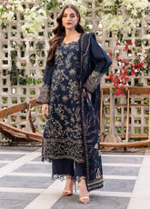 Carnation By Rang Rasiya Embroidered Lawn 3 Piece Unstitched Suit RR25CLFE D-12 LIARO