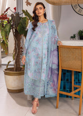 Carnation By Rang Rasiya Embroidered Lawn 3 Piece Unstitched Suit RR25CLFE D-14 LEEZA
