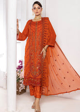 Celeste By Schick Embroidered Chiffon 3 Piece Semi Stitched Suit SDH25CLC AT-01