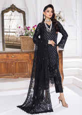 Celeste By Schick Embroidered Chiffon 3 Piece Semi Stitched Suit SDH25CLC AT-05