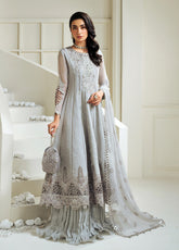 Celine By Alizeh Embroidered Chiffon 3 Piece Unstitched Suit AF25C D-8002 LUNA